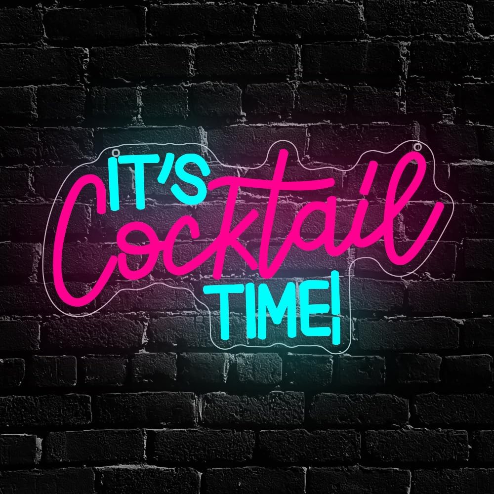 Neon Sign Party - ป้ายไฟนีออนค็อกเทล ไฟ LED นีออนแบบใช้ USB สำหรับตกแต่งบาร์