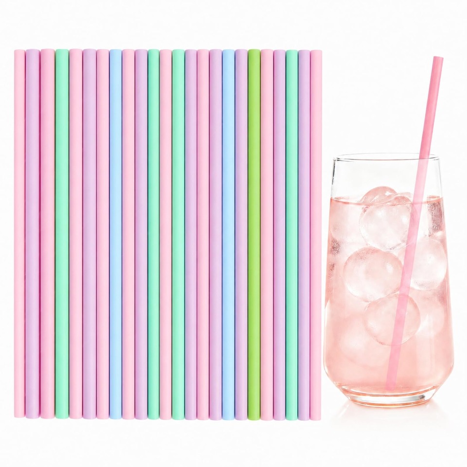 หลอดกระดาษใช้แล้วทิ้ง 25/50/10 - Paper Straw Color บทวิจารณ์และราคา