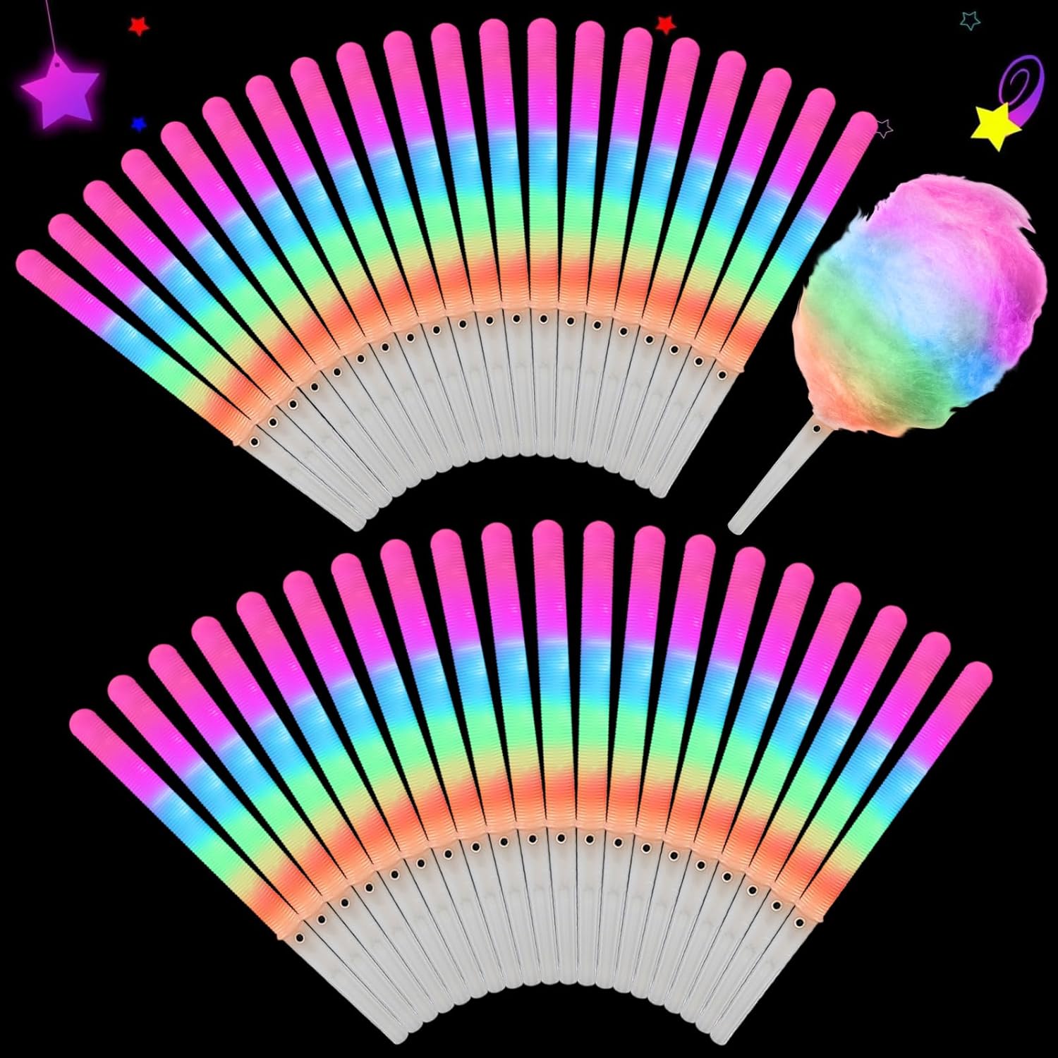 ไฟ LED หลากสี 20 ชิ้น สำหรับตก - Cotton Candy Cone บทวิจารณ์และราคา