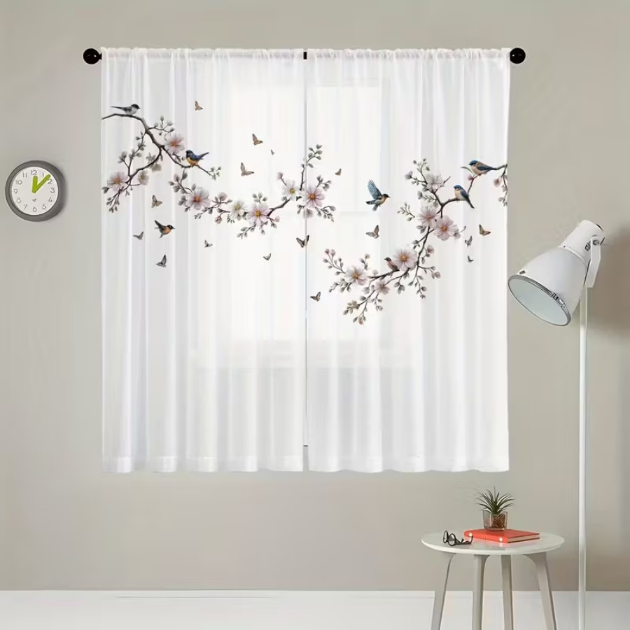 ม่านโปร่งแสงพิมพ์ลายดิจิทัล 2  - Flower Wall Panel บทวิจารณ์และราคา
