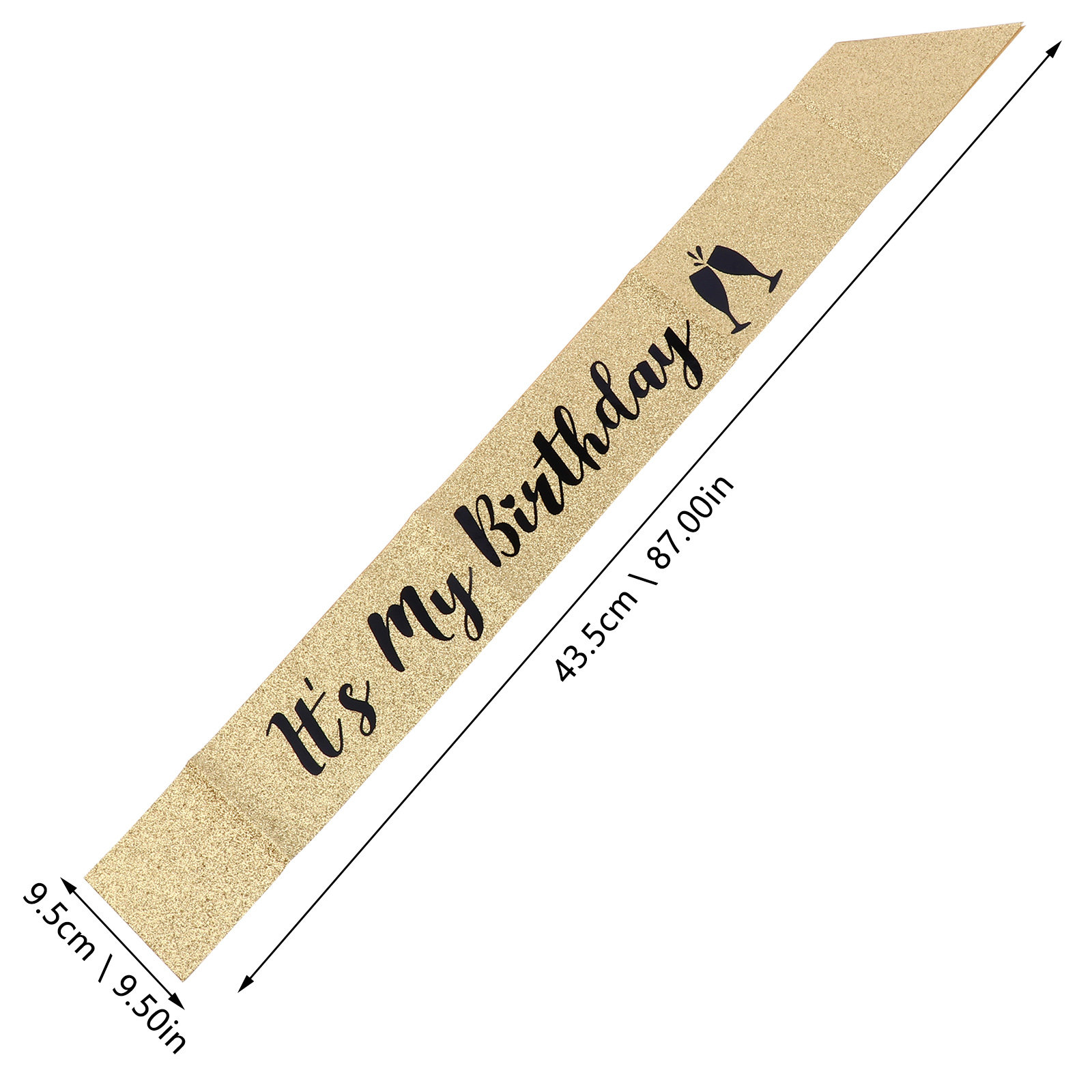 สายสะพายวันเกิดแบบมีกลิตเตอร์  - Birthday Sash Glitter บทวิจารณ์และราคา