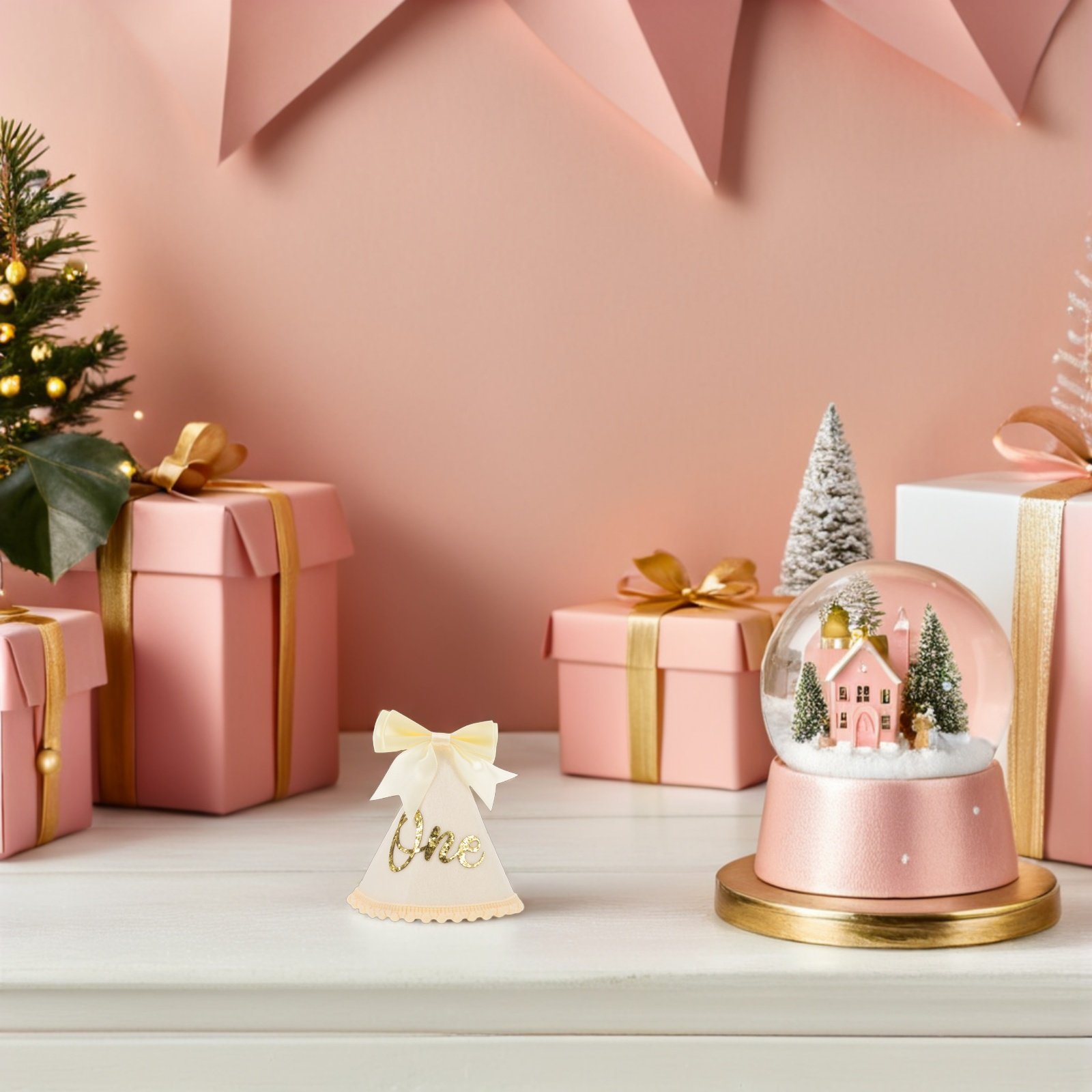 หมวกวันเกิดปีแรกพร้อมโบว์ มงกุ - Party Hat Cone บทวิจารณ์และราคา