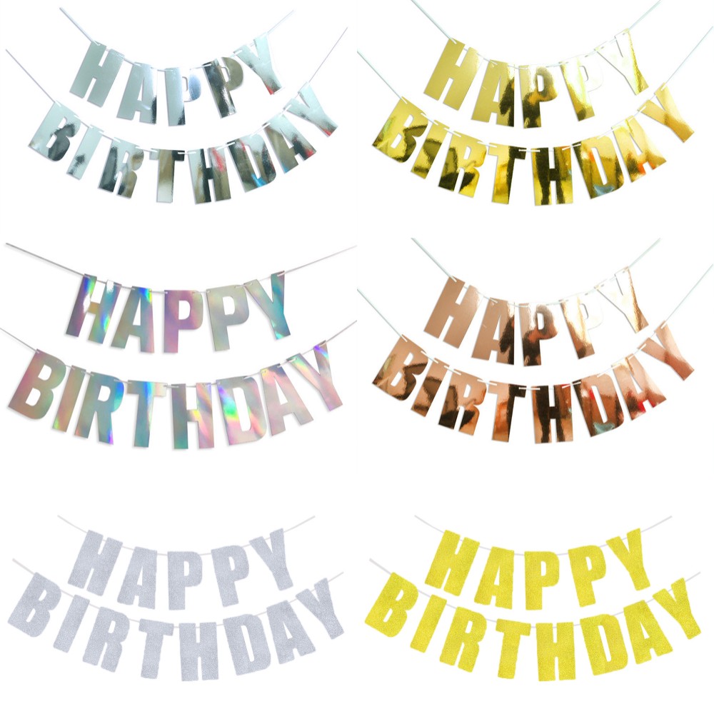 แบนเนอร์วันเกิดแฮปปี้ทองเงินวั - Party Banner Gold บทวิจารณ์และราคา