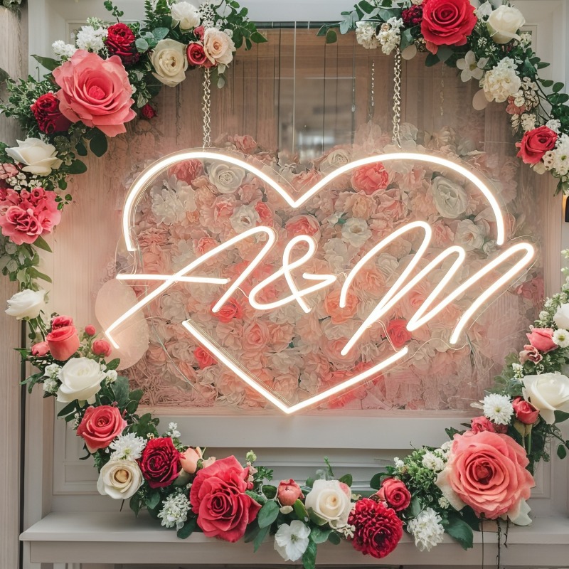 CUSTOM Initials หัวใจ LED Neon - Neon Sign Party บทวิจารณ์และราคา