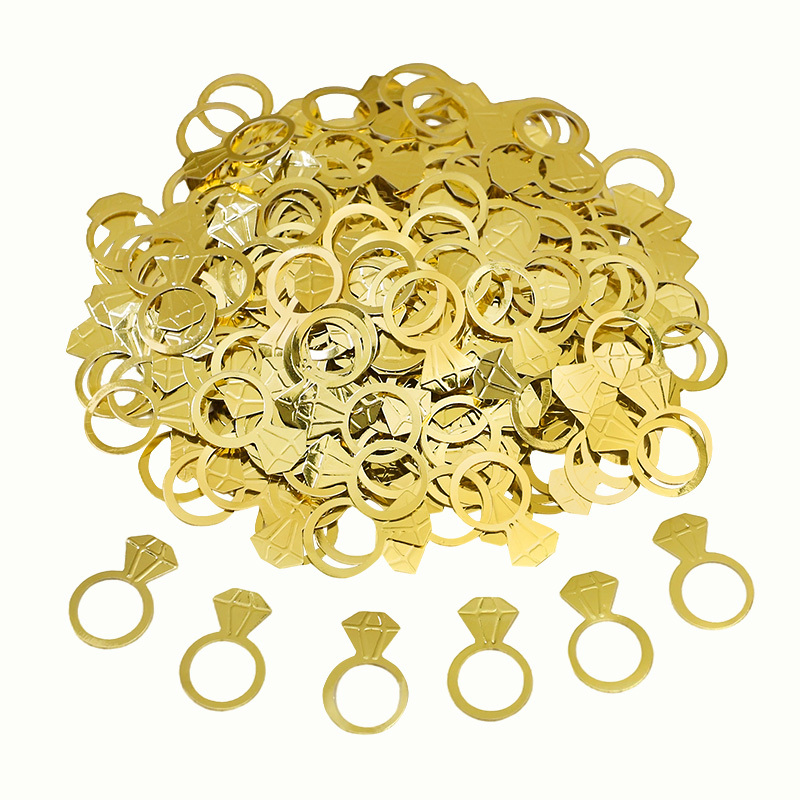 50 ชิ้น/ถุง แหวนเพชรทองคำเปลว  - Papercraft Supply Confetti บทวิจารณ์และราคา
