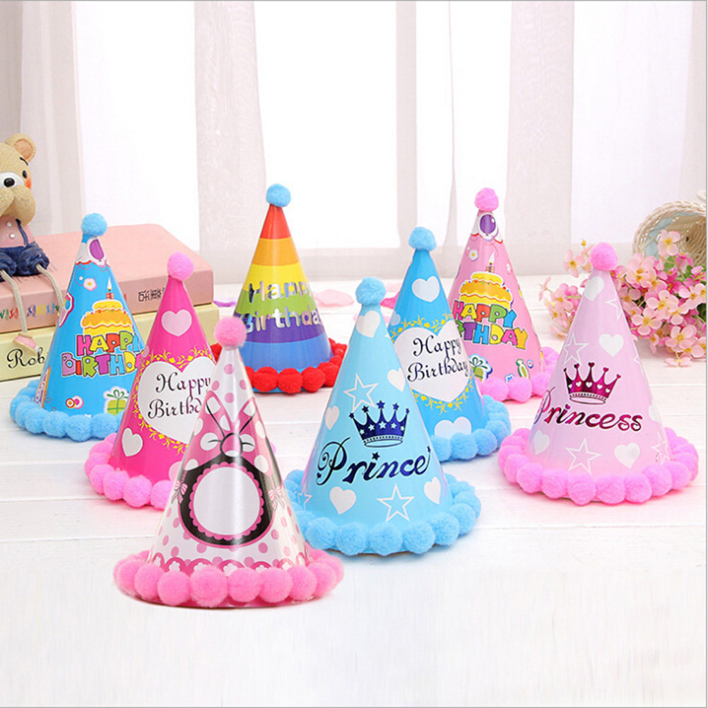 12 ชิ้นหมวกปาร์ตี้วันเกิดสีสัน - Party Hat Cone บทวิจารณ์และราคา