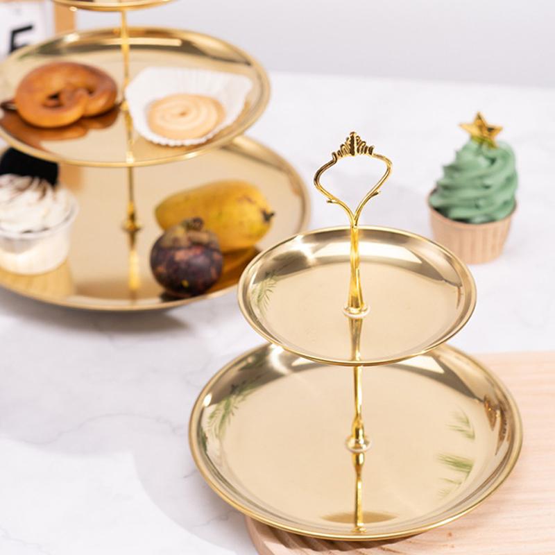 ชั้นวางเค้ก 2/3 ชั้น สีทองเงิน - Cupcake Stand Tier บทวิจารณ์และราคา