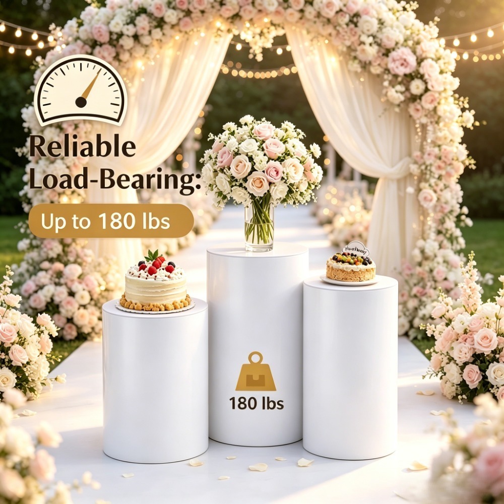 ขาตั้งทรงกระบอกสีขาว 3/5 ชิ้น, - Event Support บทวิจารณ์และราคา