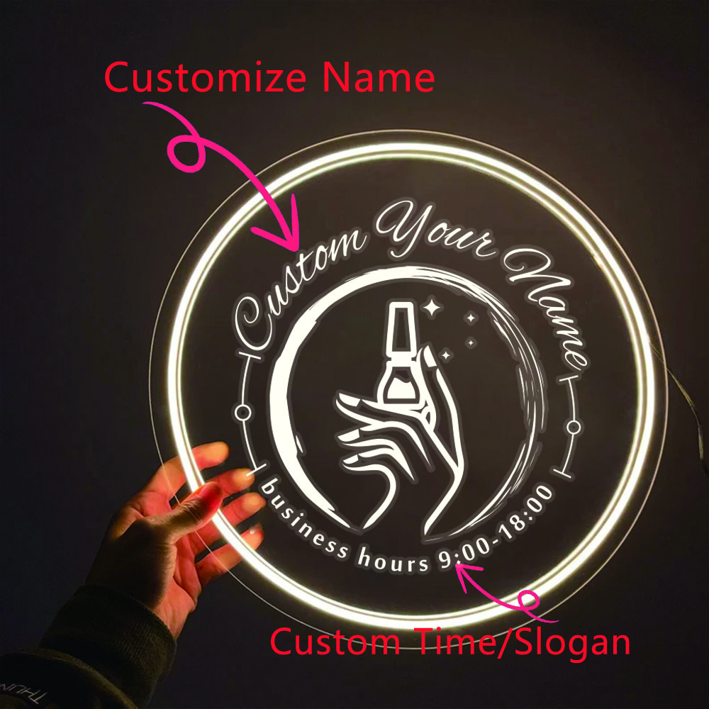 1PC รอบรูปร่างเล็บ Theme ส่วนบ - Neon Sign Party บทวิจารณ์และราคา