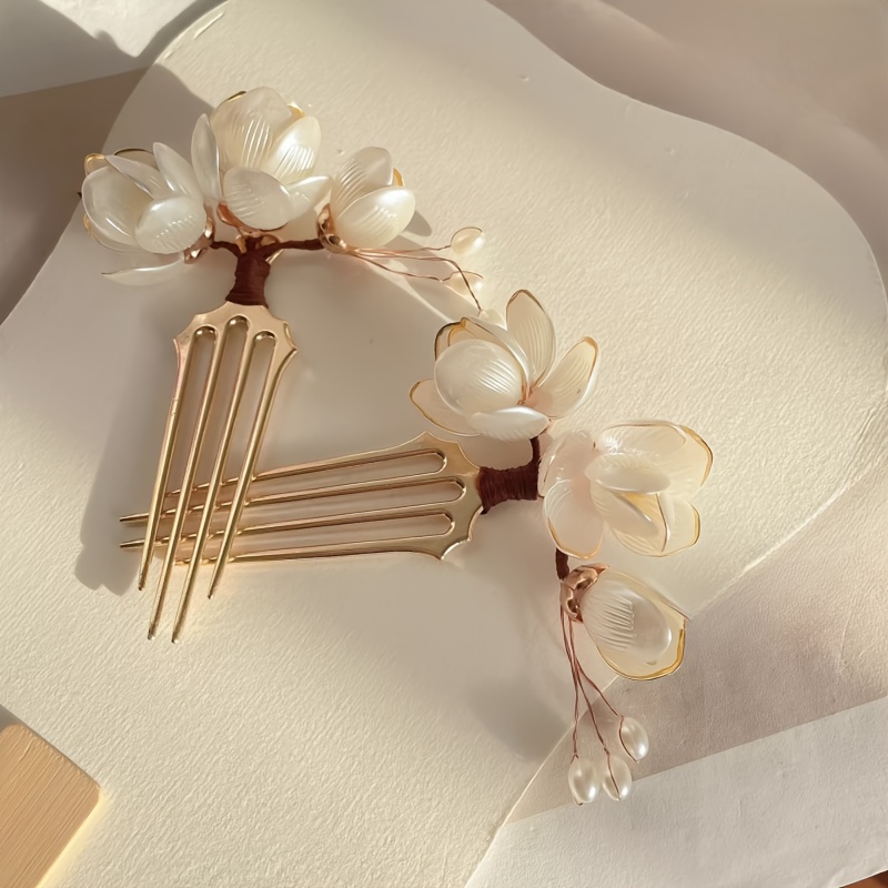 หวีผมลายดอกแมกโนเลียสไตล์จีน ป - Event Suppliers บทวิจารณ์และราคา