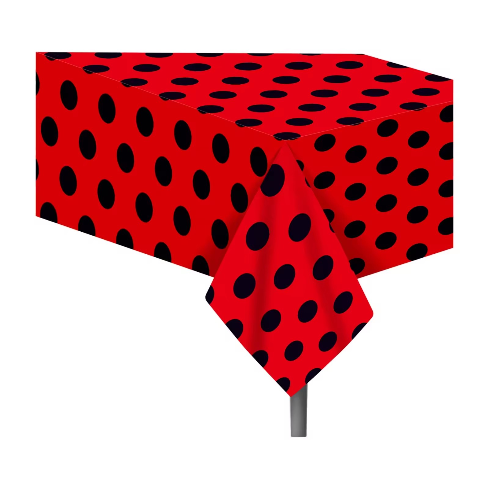 130*220 ซม. จุดสีแดงลายเต่าทอง - Table Cloth Disposable บทวิจารณ์และราคา